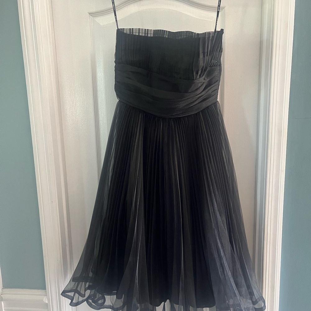 Betsey Johnson Black Strapless Dress